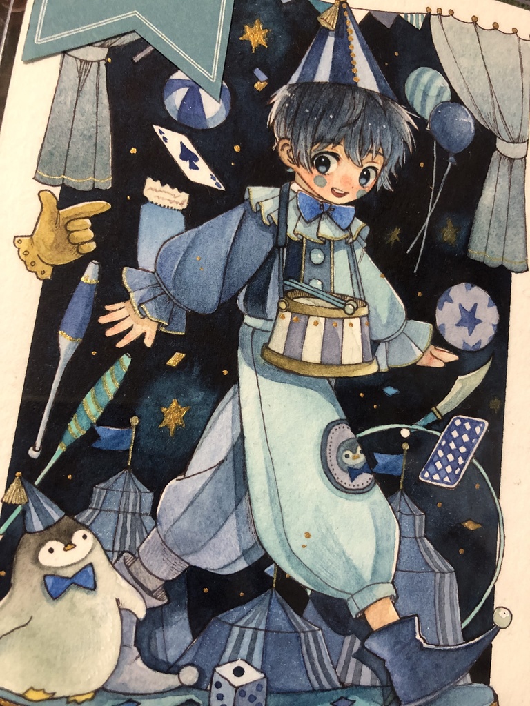 【原画】フレームレス原画「はじめての行進」