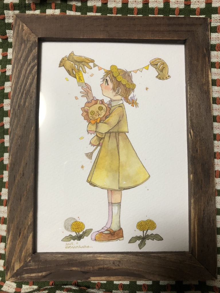 【原画】簡易額「ようこそ、お嬢さん」