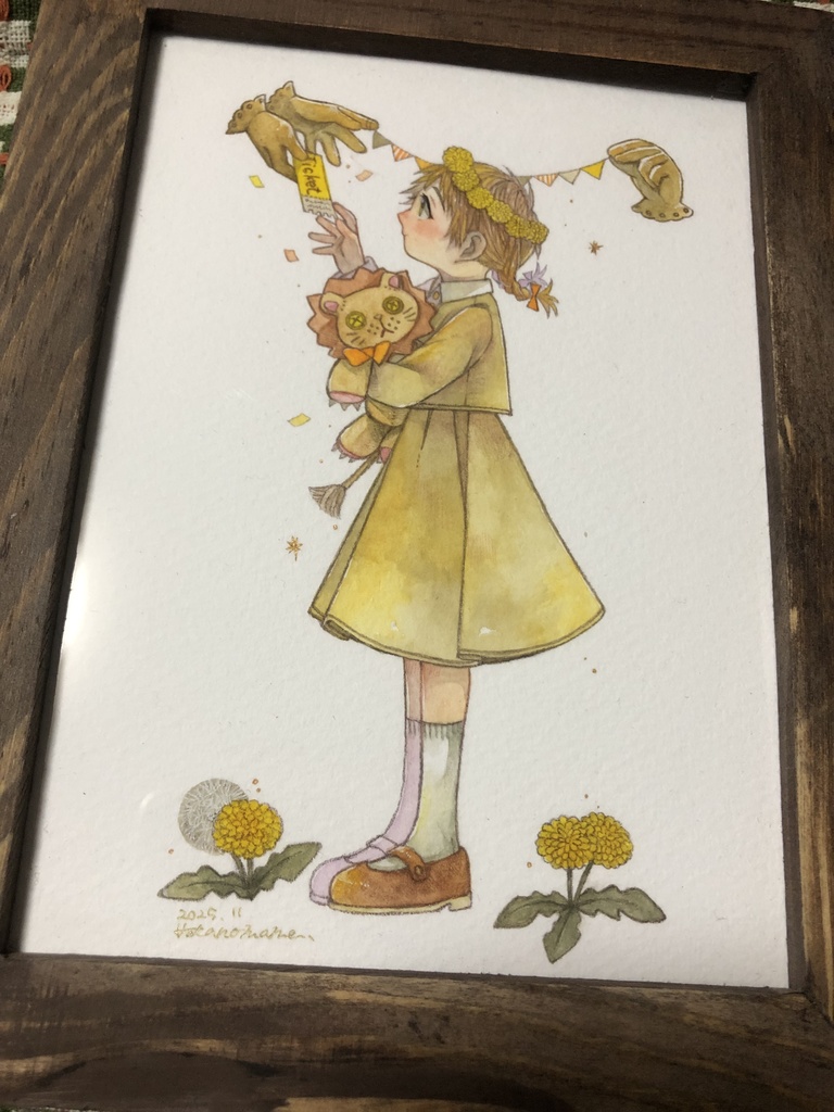 【原画】簡易額「ようこそ、お嬢さん」