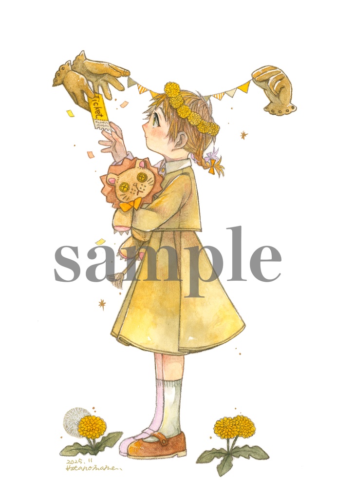 【原画】簡易額「ようこそ、お嬢さん」