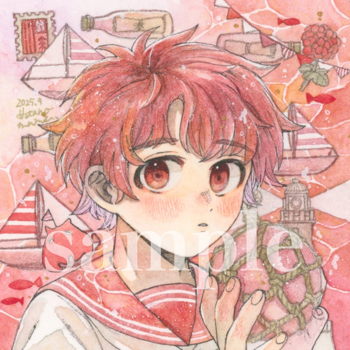 【原画】ちいさな夕凪