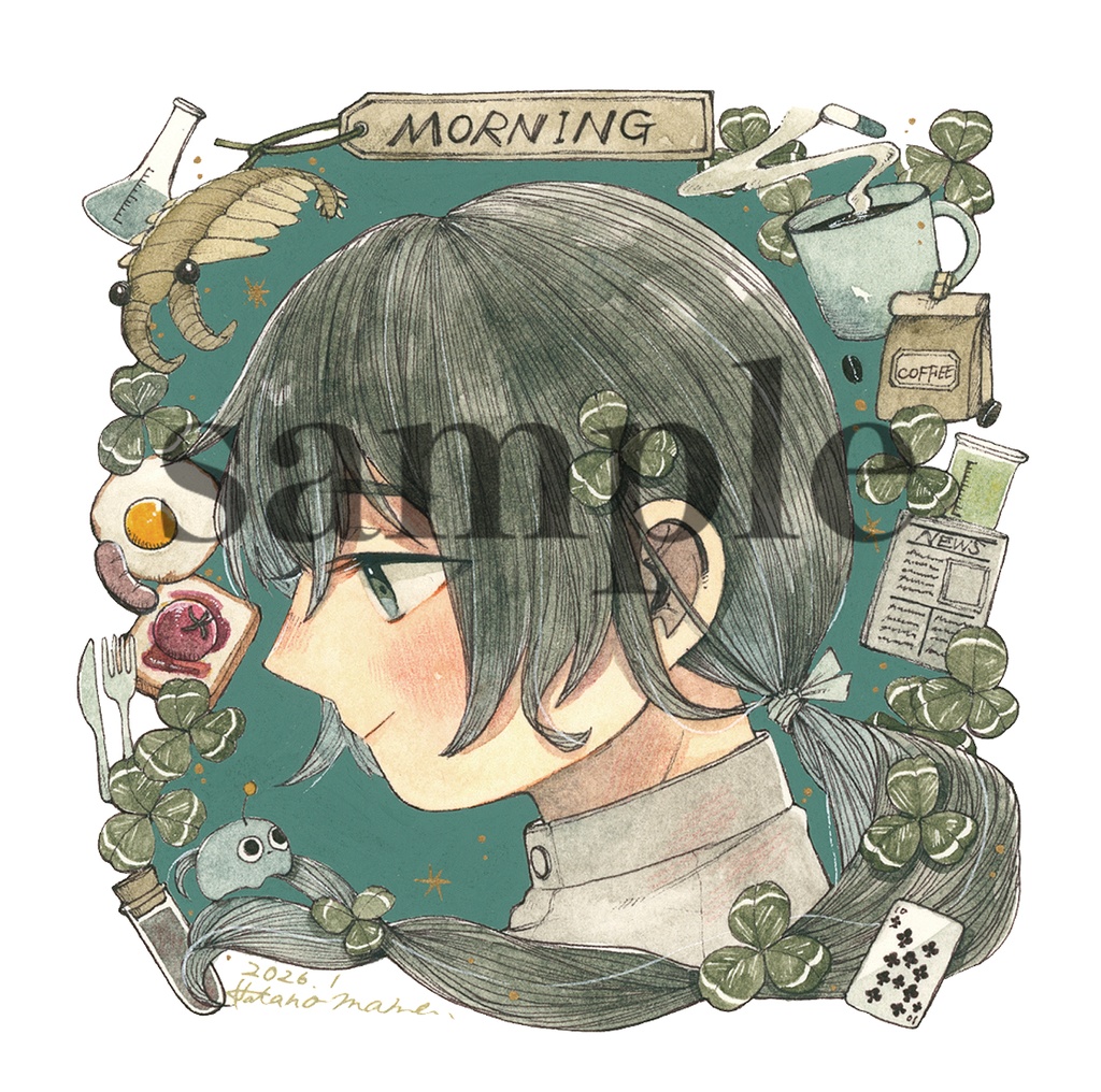 【フレームレス原画】『morning』