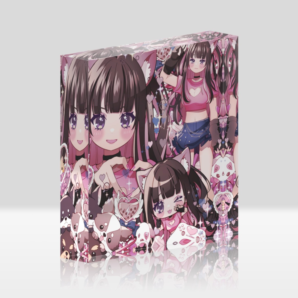 かわいいがつまったアクリルブロック