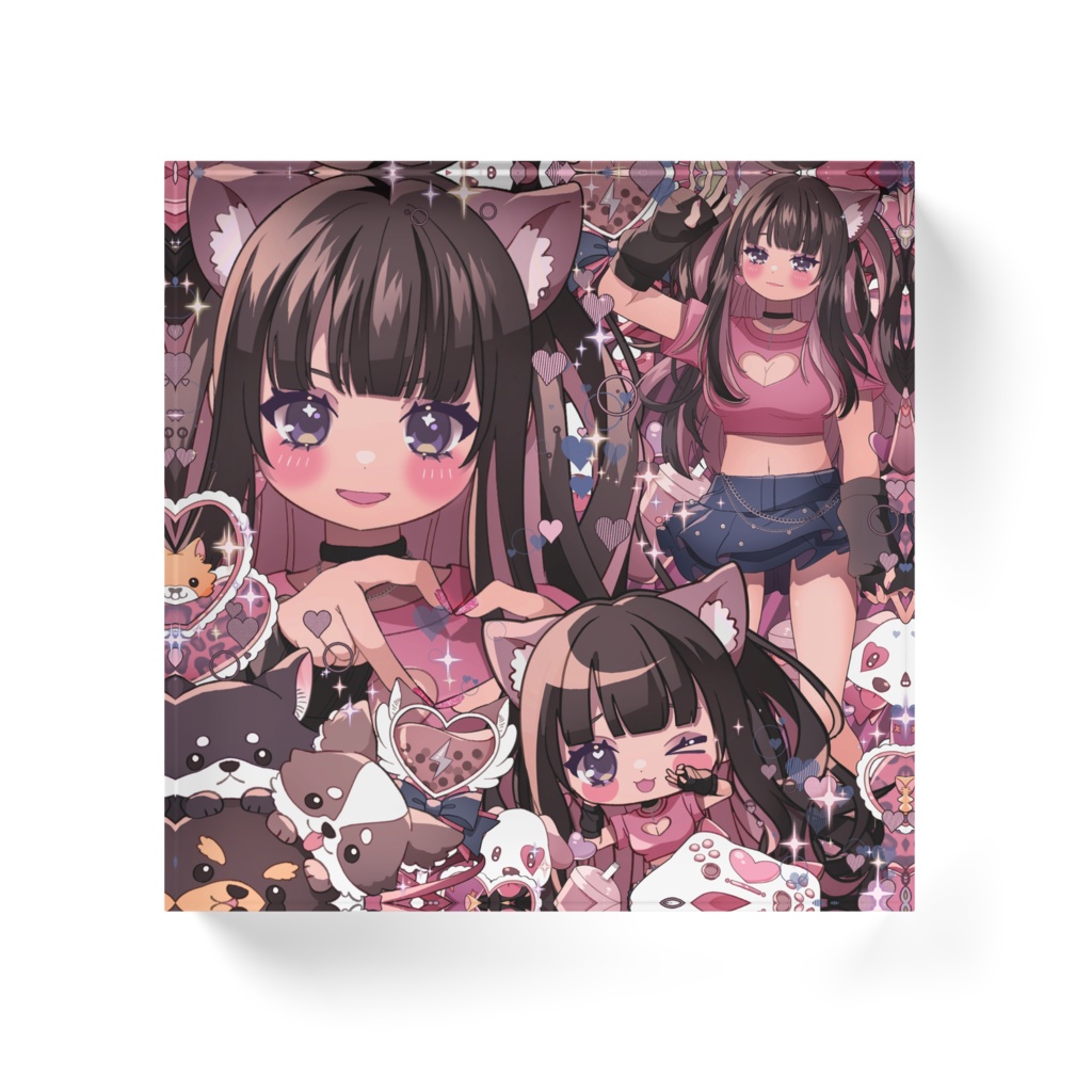 かわいいがつまったアクリルブロック