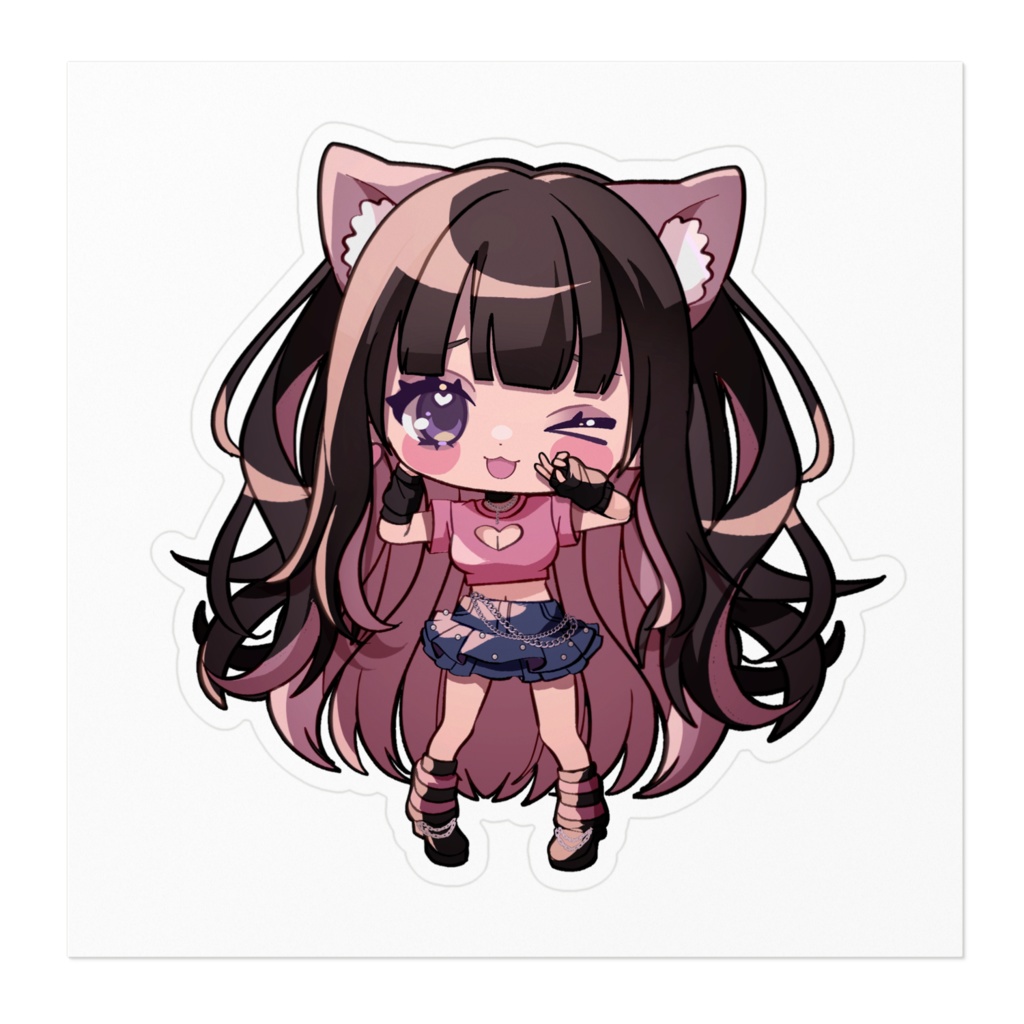 デフォルメちわーわステッカー