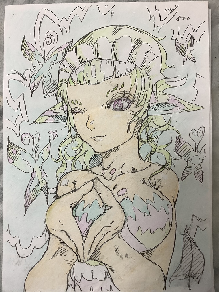 美品★直筆イラスト★