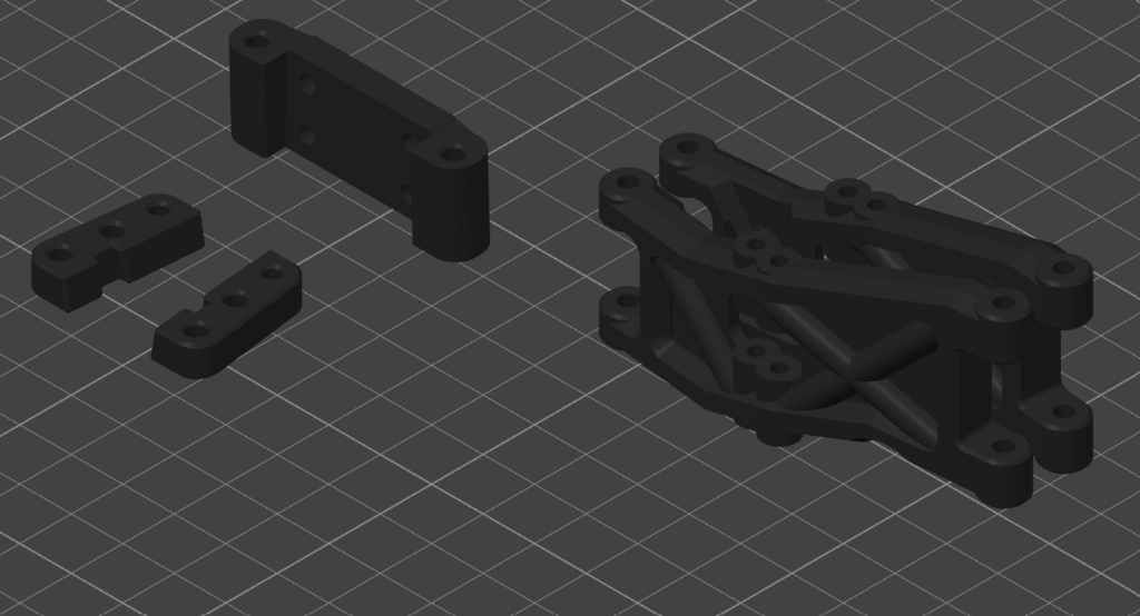 グラスホッパー フロントアップグレードキット用 HAA Fサスアーム