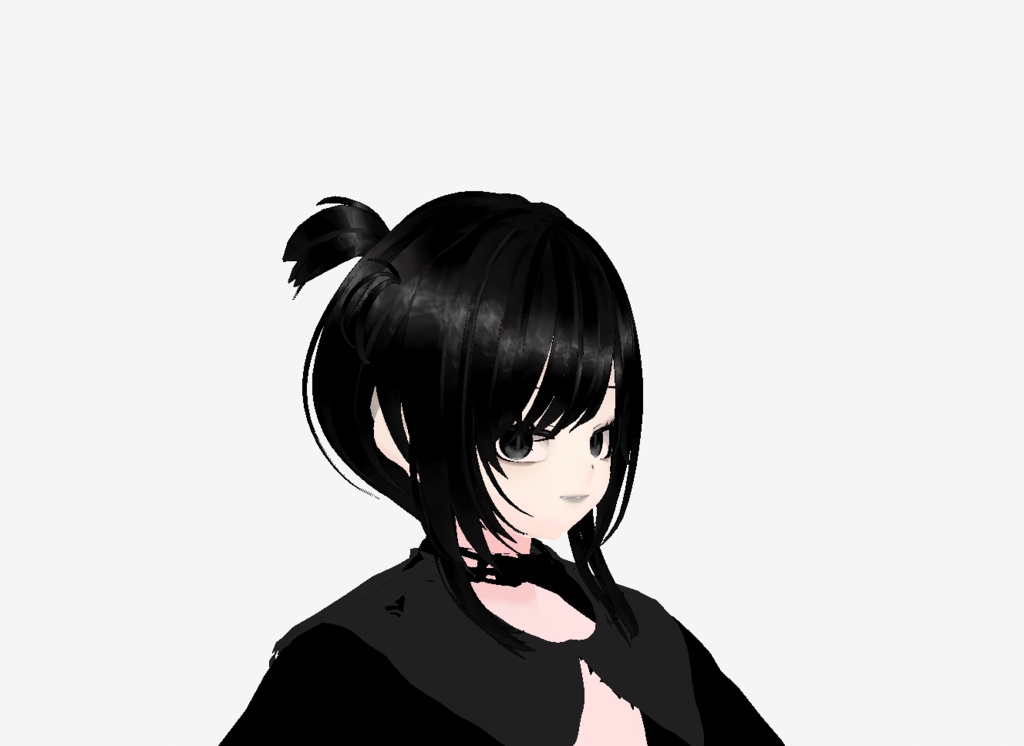 검정색 빛나 보이는 헤어 텍스쳐 (모델 포함 아님) (텍스쳐 만)