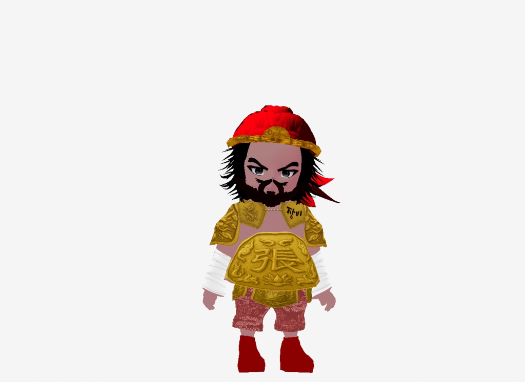 삼국지 장비 원본 파일 VROID 파일 (VRM 아님)