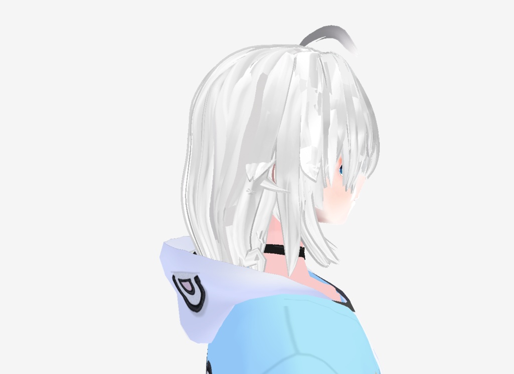 긴 머리 머리 4세트 (헤어 텍스쳐 안에 포함) ( 커스텀 아이템 )