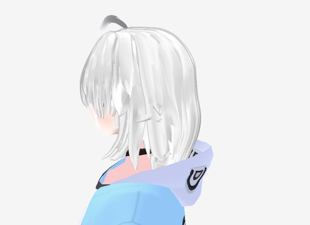 긴 머리 머리 4세트 (헤어 텍스쳐 안에 포함) ( 커스텀 아이템 )