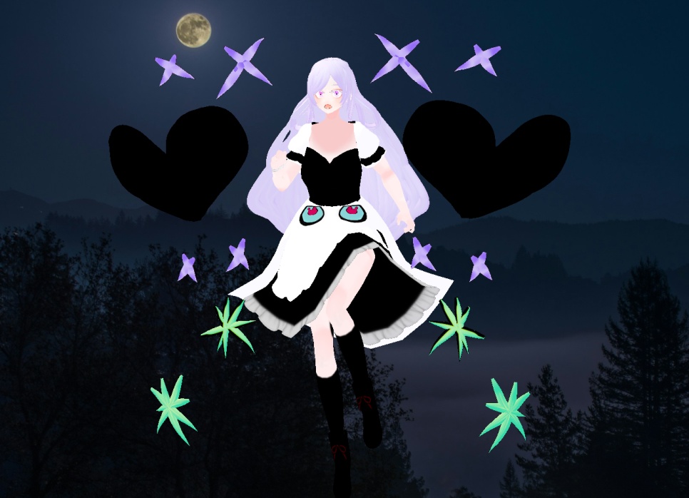 VRM vroid 모델 - 마녀 - 원본 파일도 따로 있어요