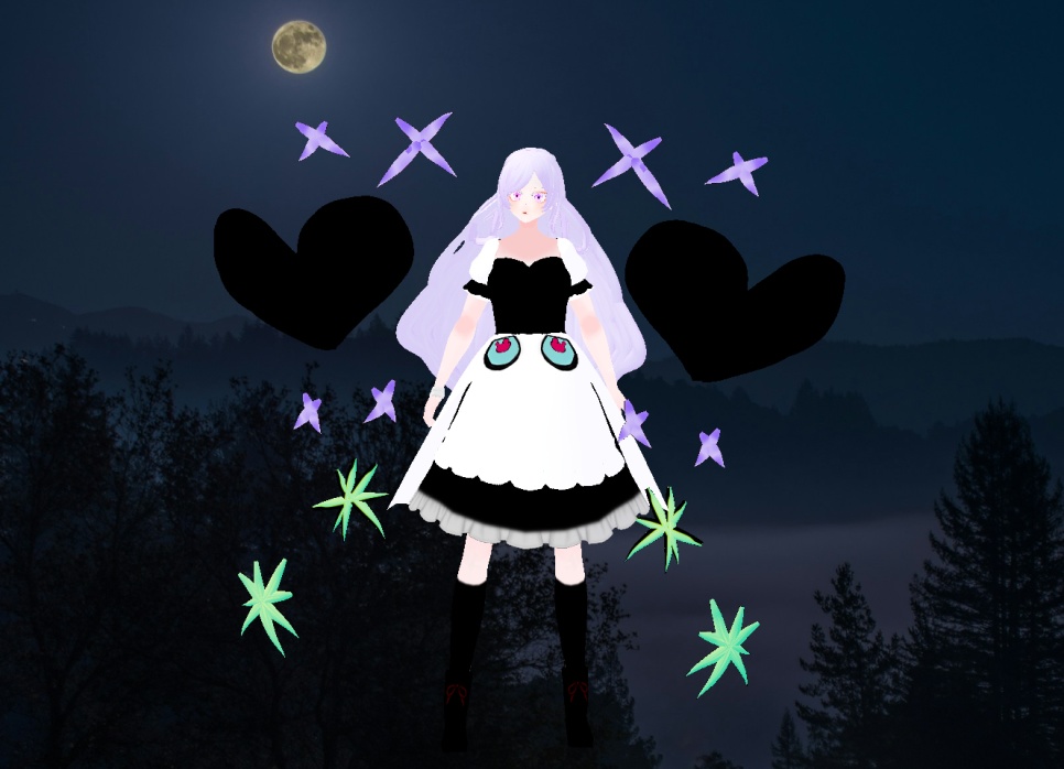 VRM vroid 모델 - 마녀 - 원본 파일도 따로 있어요