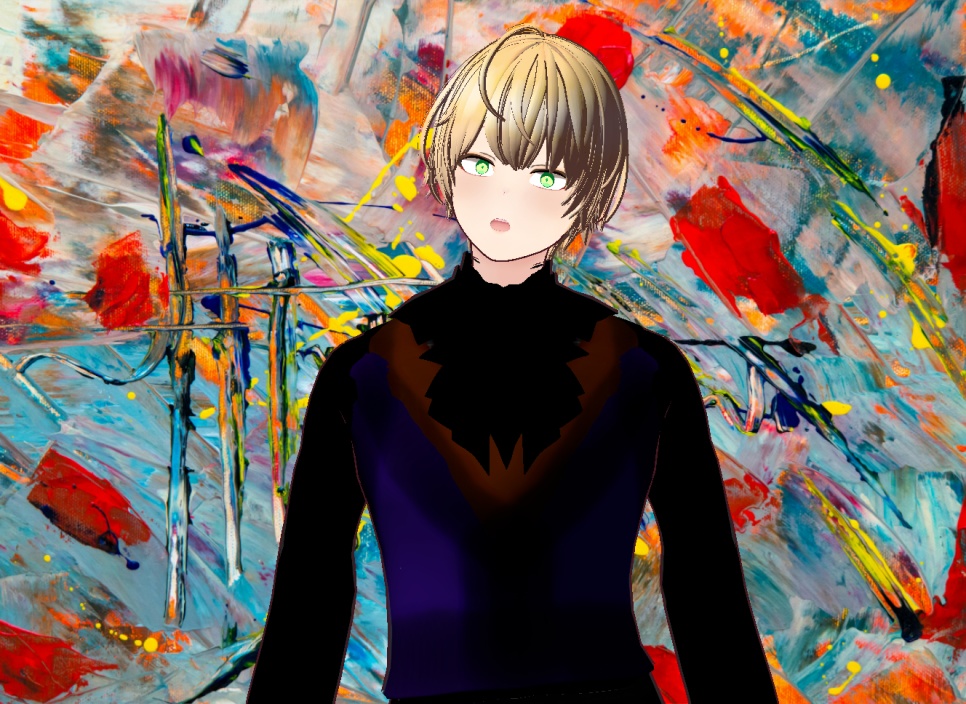 금발 남성 모델 VRM / 원본 VROID 따로