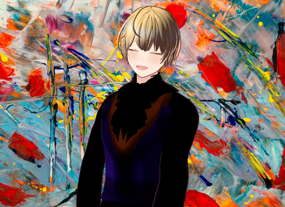 금발 남성 모델 VRM / 원본 VROID 따로