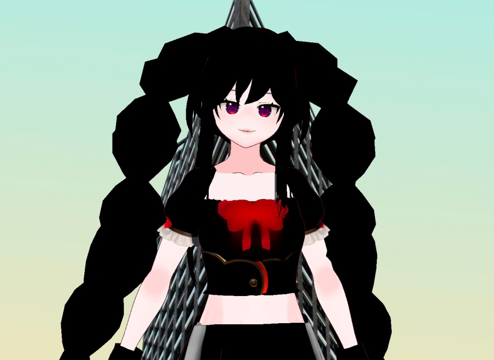 VRM+VROID+다양한 양갈래 머리스타일 아이템