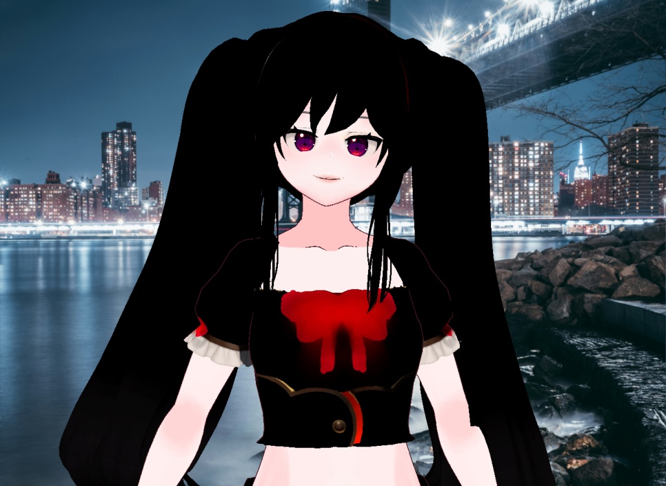 VRM+VROID+다양한 양갈래 머리스타일 아이템