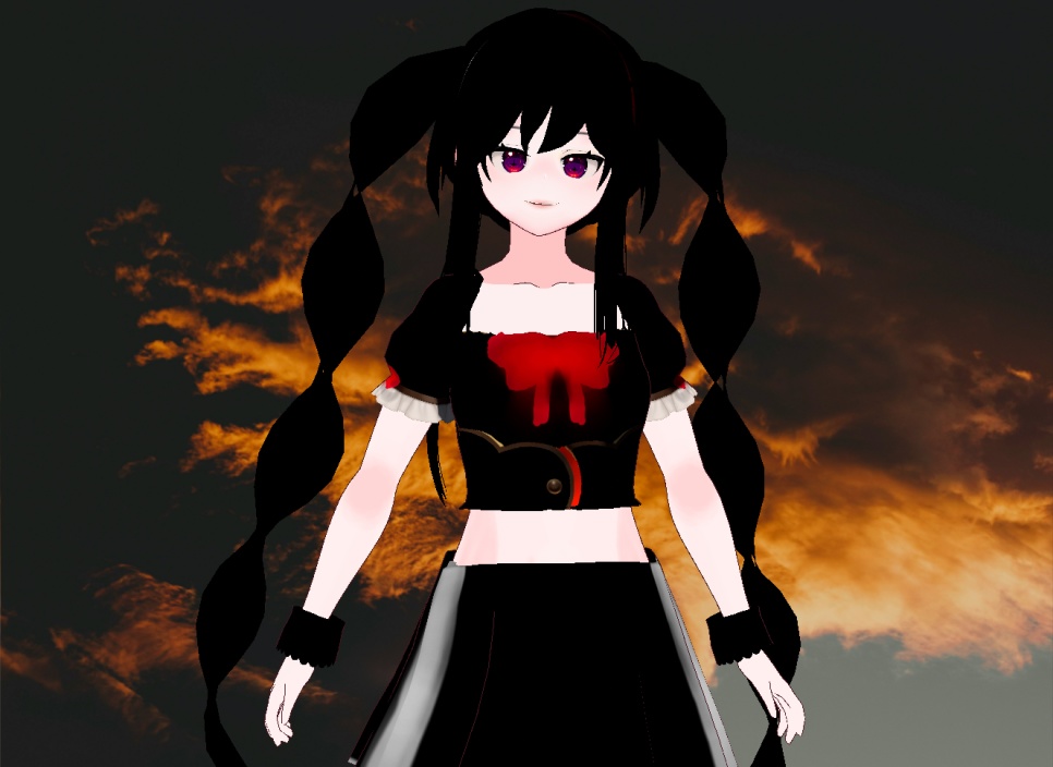 VRM+VROID+다양한 양갈래 머리스타일 아이템