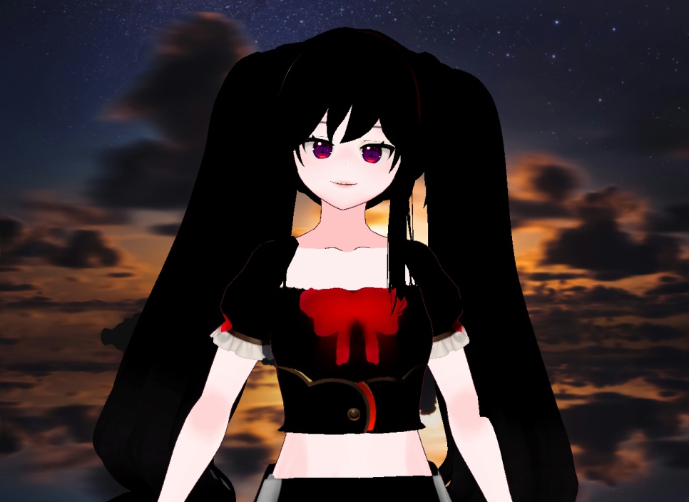 VRM+VROID+다양한 양갈래 머리스타일 아이템