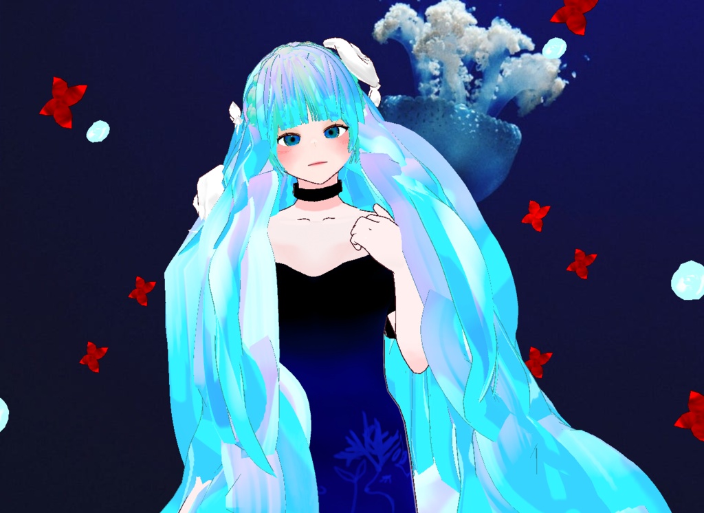 VRM+VROID+다양한 앞머리 뒷머리 머리스타일 아이템