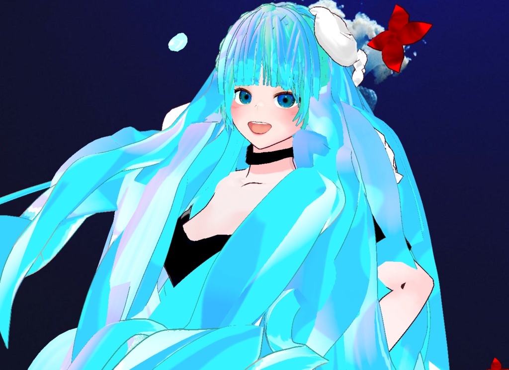  VRM+VROID+다양한 앞머리 뒷머리 머리스타일 아이템
