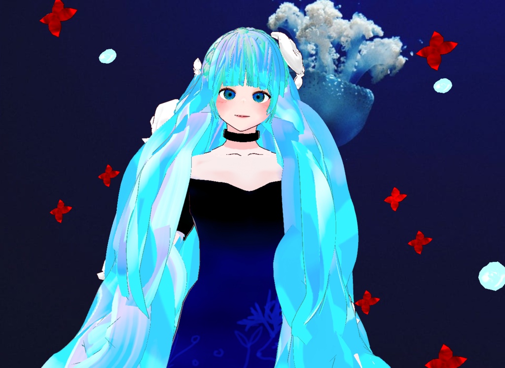 VRM+VROID+다양한 앞머리 뒷머리 머리스타일 아이템