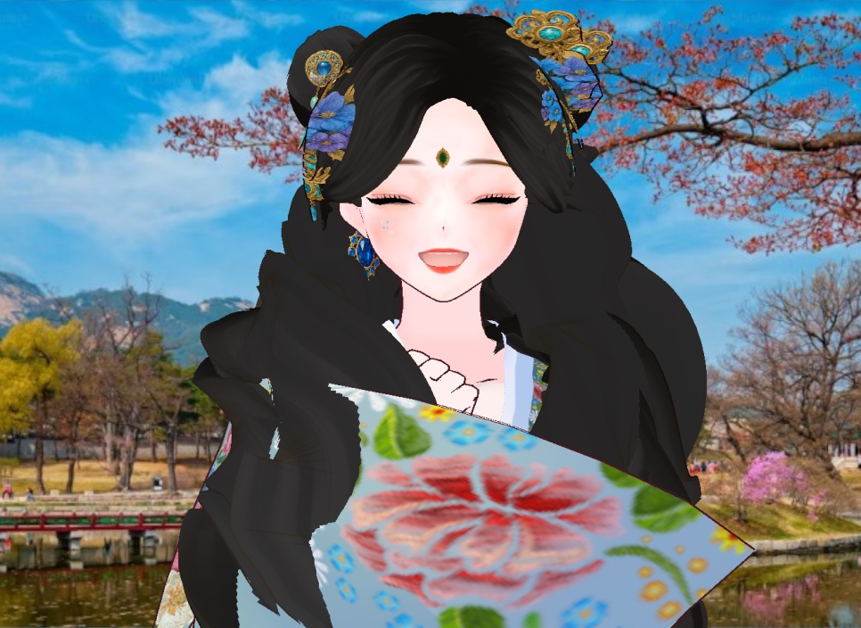 다양한 머리 스타일 + 의상 + 머리장식 등등 풀 아이템 세트 + 화장 및 얼굴 눈썹 + 귀걸이 장식 도안 의상 도안 도안들 까지 포함 풀 베이스 까지 + 한복 세트 한벌 더