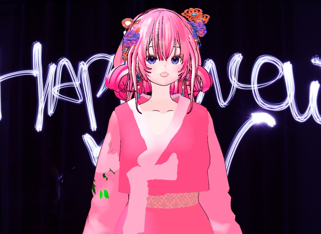 VRM+VROID 아바타 불러오기 + 원본 파일 + ( 3가지 앞머리 뒷머리 양갈래 ) 머리 스타일 아이템 + 머리 텍스쳐 / 따로 구매 가능 ( 세트 / 따로 판매 )