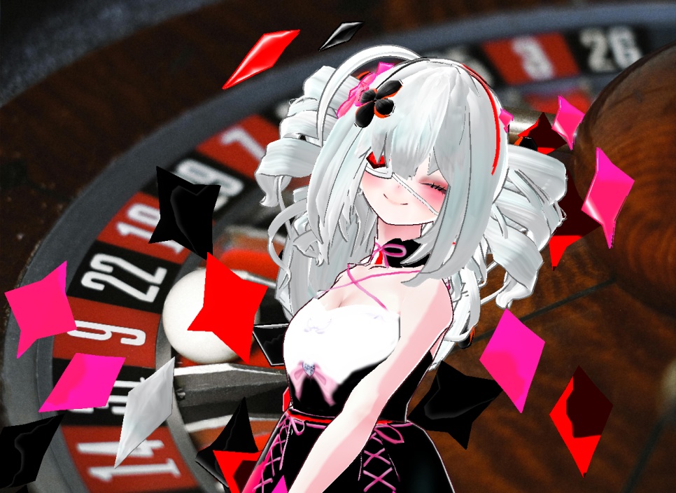 VRM+VROID+의상 및 다양한 커스텀 아이템 ( 따로 개별 구매 / 세트 구매 가능 ) 카지노 소녀