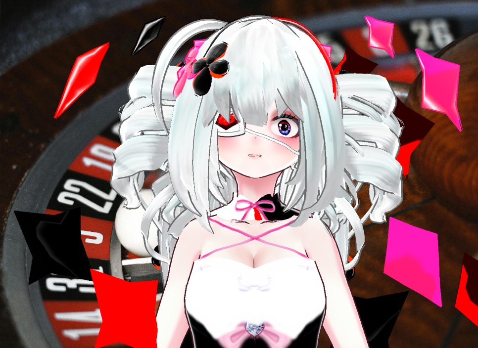 VRM+VROID+의상 및 다양한 커스텀 아이템 ( 따로 개별 구매 / 세트 구매 가능 ) 카지노 소녀