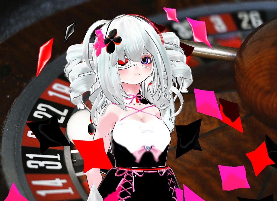 VRM+VROID+의상 및 다양한 커스텀 아이템 ( 따로 개별 구매 / 세트 구매 가능 ) 카지노 소녀