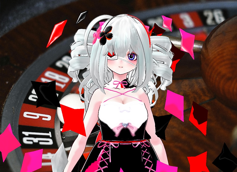 VRM+VROID+의상 및 다양한 커스텀 아이템 ( 따로 개별 구매 / 세트 구매 가능 ) 카지노 소녀