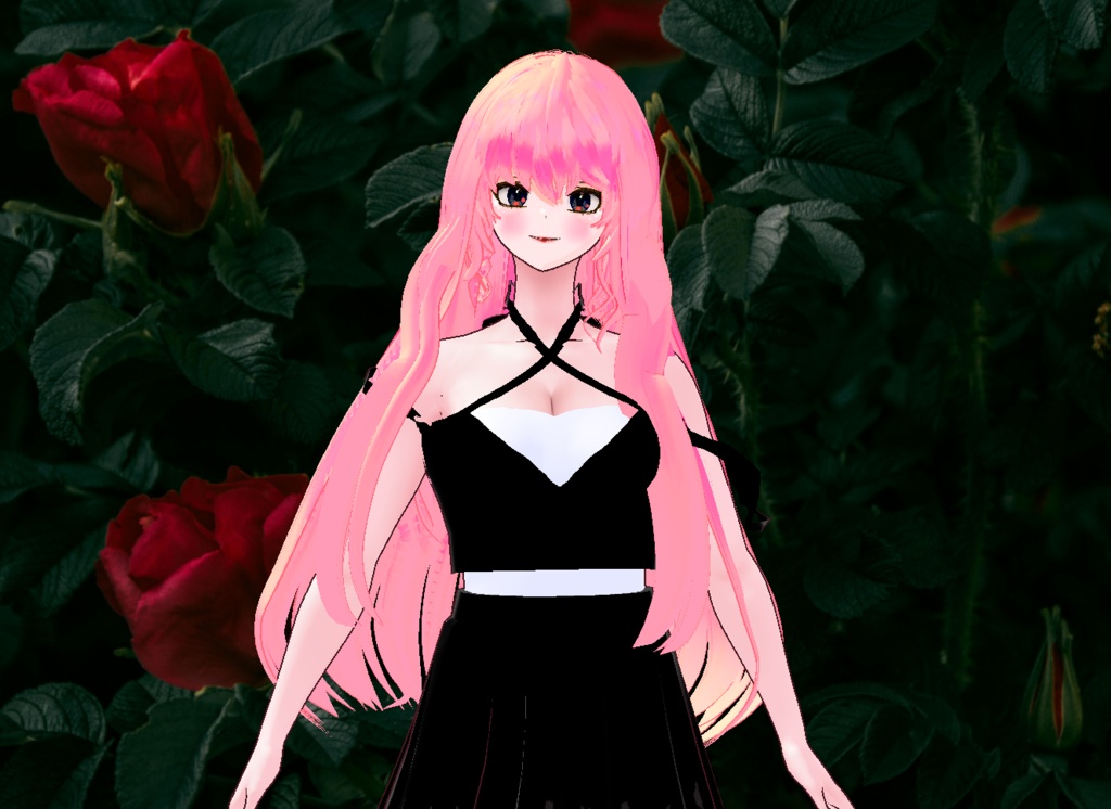 VRM+VROID+의상 및 다양한 커스텀 아이템 ( 마지막 사진 참고 ) / 머리카락 색상 텍스쳐 오류 있음 표기 / 얘만 바꾸면 쓸만하고 예쁘실 거에요