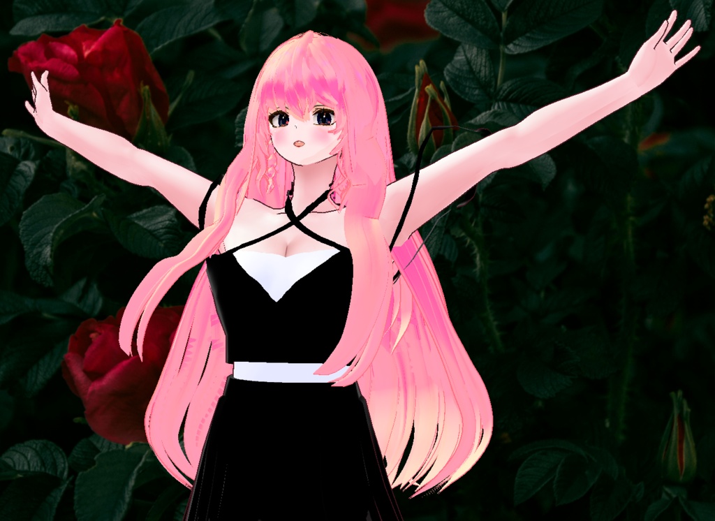 VRM+VROID+의상 및 다양한 커스텀 아이템 ( 마지막 사진 참고 ) / 머리카락 색상 텍스쳐 오류 있음 표기 / 얘만 바꾸면 쓸만하고 예쁘실 거에요