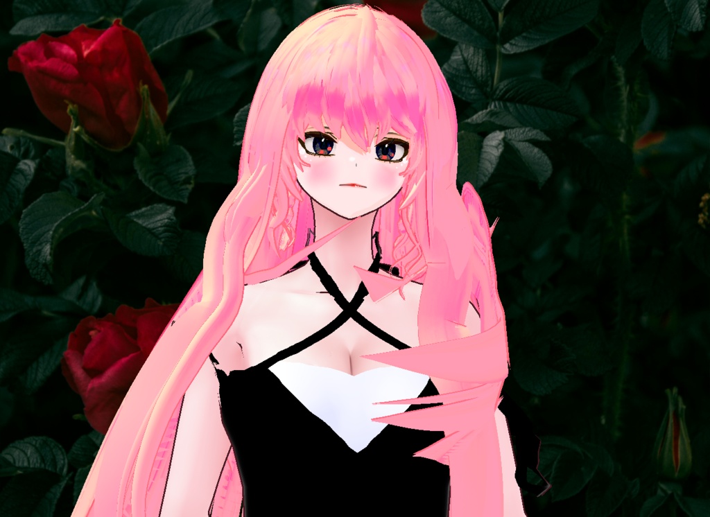 VRM+VROID+의상 및 다양한 커스텀 아이템 ( 마지막 사진 참고 ) / 머리카락 색상 텍스쳐 오류 있음 표기 / 얘만 바꾸면 쓸만하고 예쁘실 거에요