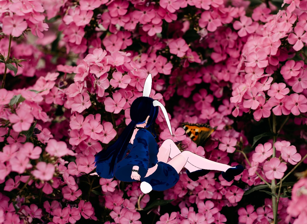 VRM+VROID+의상 및 머리스타일 아이템 / 묶은 머리도 같이 들어 있어요 / 머리스타일 2가지 버전