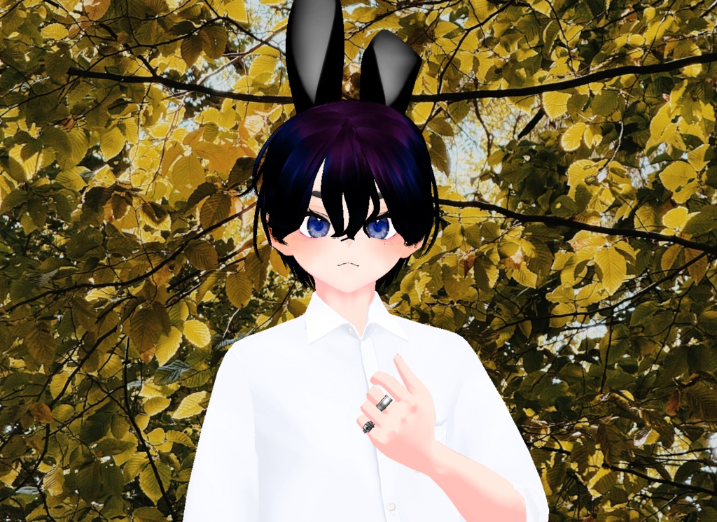 VRM+VROID+의상 및 머리스타일 아이템 / 토끼 소년