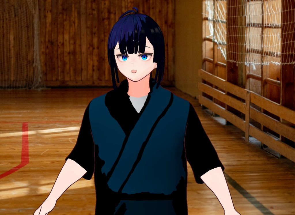 VRM+VROID+의상 및 머리스타일 아이템 / 검도 소년