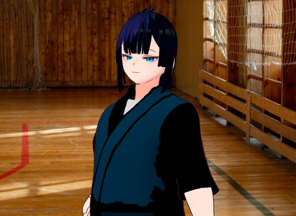 VRM+VROID+의상 및 머리스타일 아이템 / 검도 소년