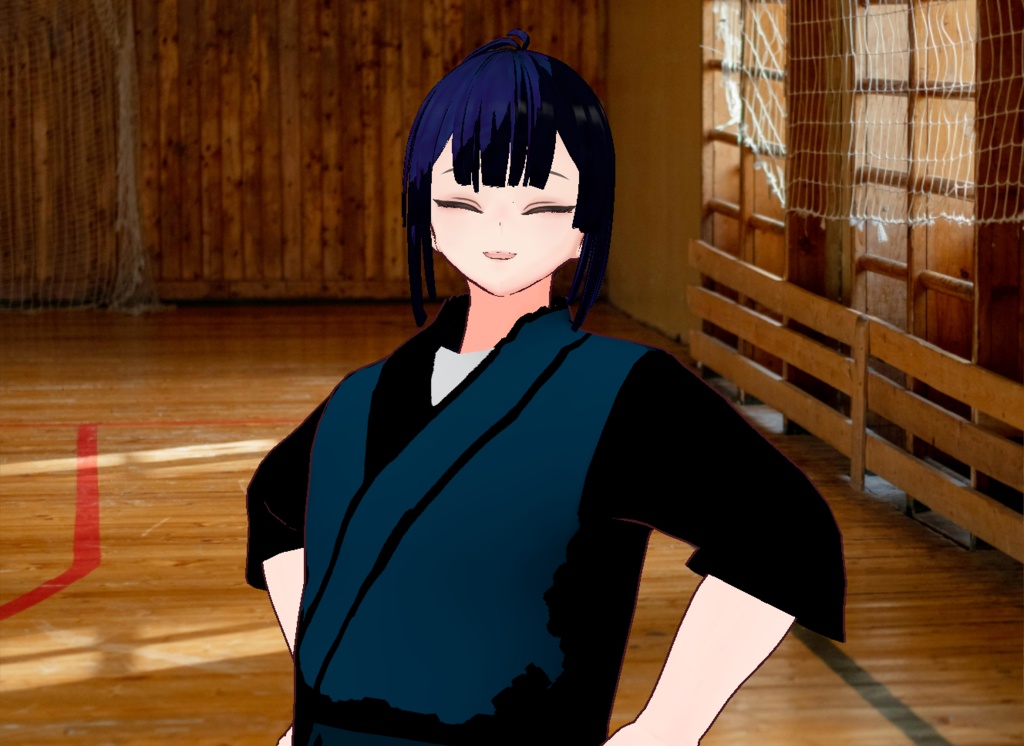 VRM+VROID+의상 및 머리스타일 아이템 / 검도 소년