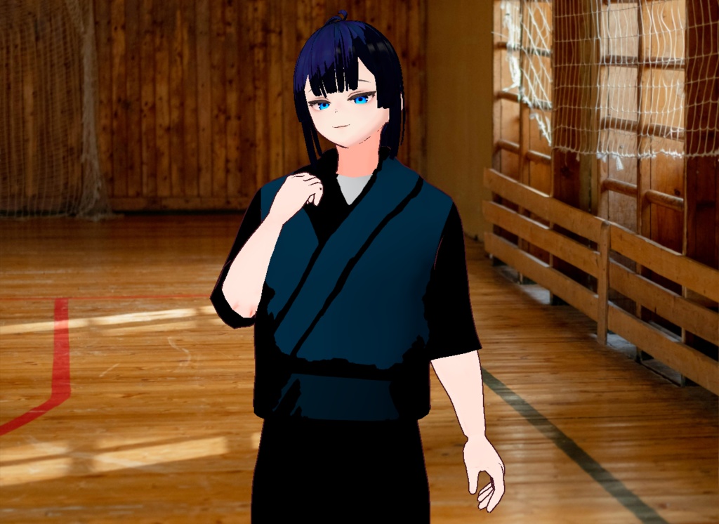 VRM+VROID+의상 및 머리스타일 아이템 / 검도 소년