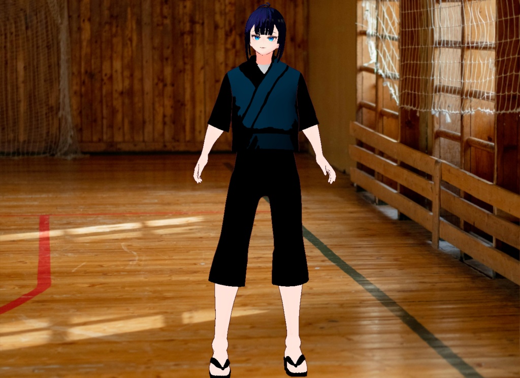 VRM+VROID+의상 및 머리스타일 아이템 / 검도 소년