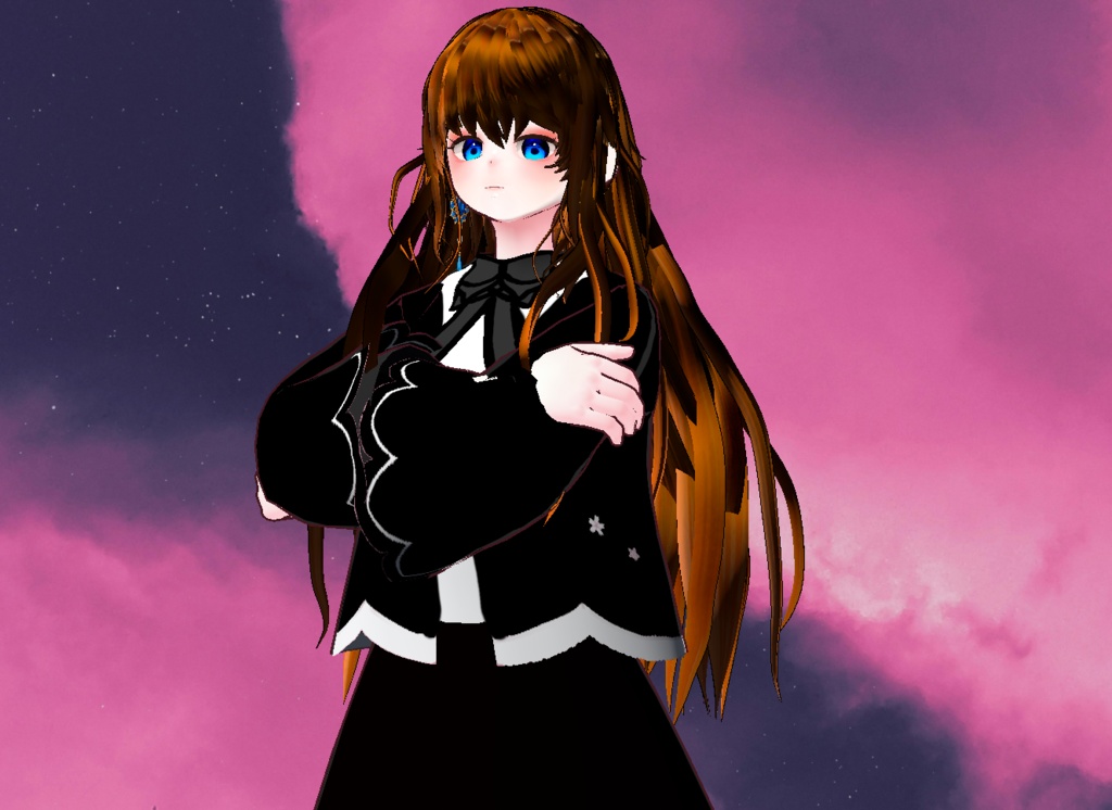 VRM+VROID+의상 및 머리스타일 아이템 / SD 아바타 아님 X SD 아바타 성인 버전 O