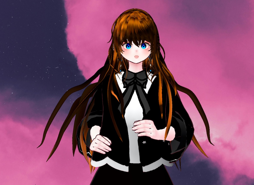 VRM+VROID+의상 및 머리스타일 아이템 / SD 아바타 아님 X SD 아바타 성인 버전 O