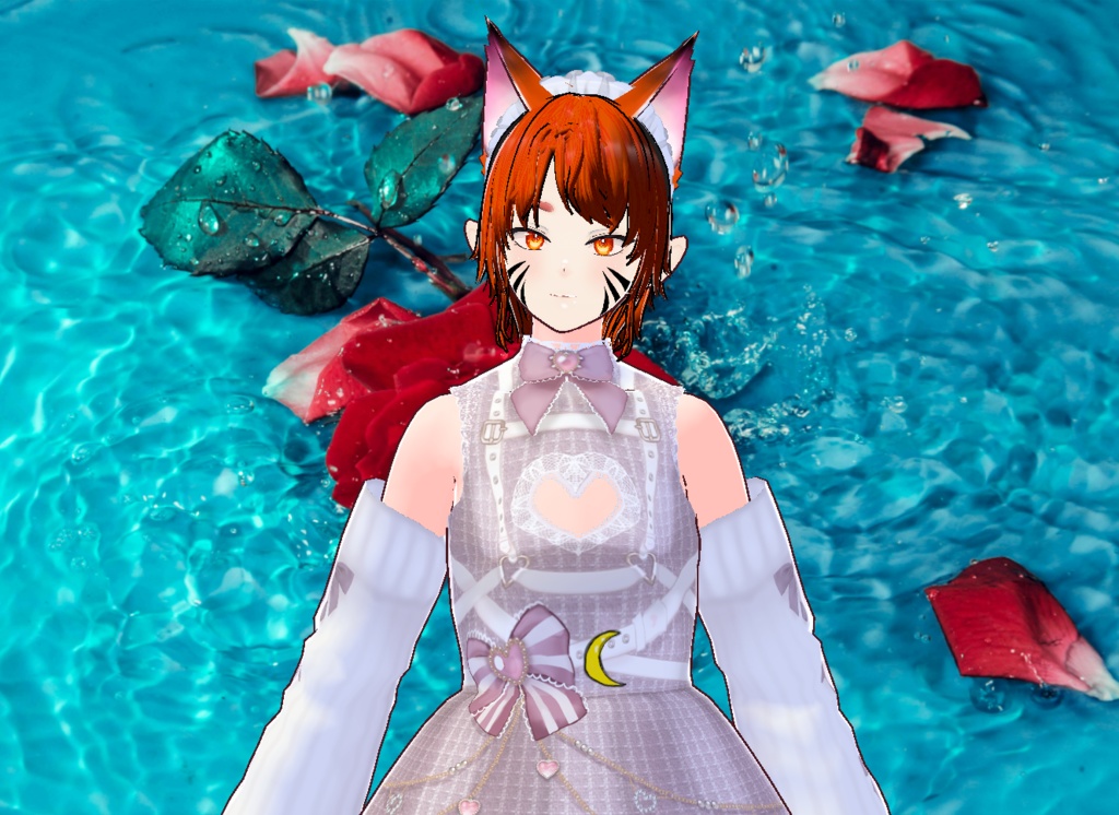 VROID 의상없이 및 머리스타일 및 얼굴 아이템 만 / 원본 파일 이나 VRM 없음 / 여우 소년