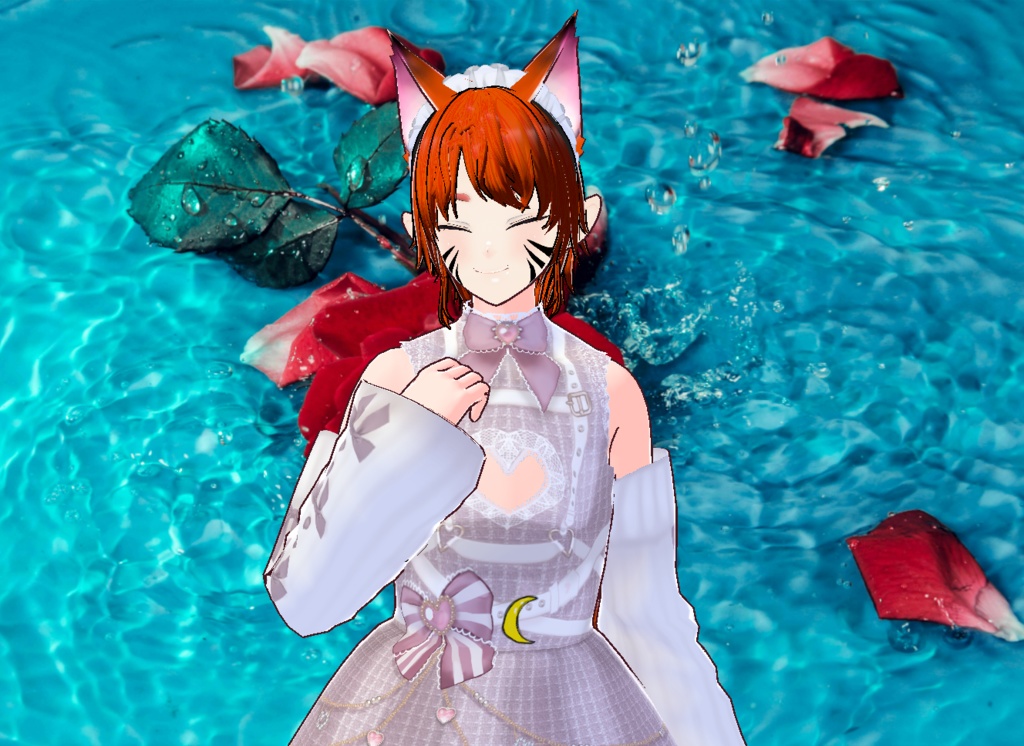 VROID 의상없이 및 머리스타일 및 얼굴 아이템 만 / 원본 파일 이나 VRM 없음 / 여우 소년