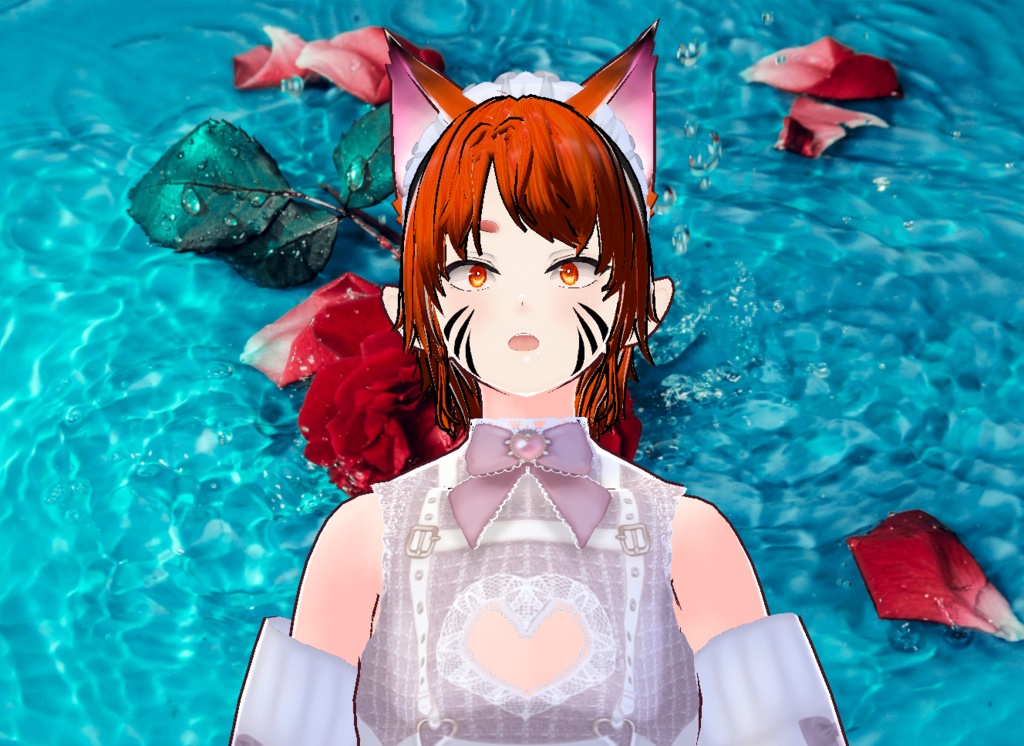 VROID 의상없이 및 머리스타일 및 얼굴 아이템 만 / 원본 파일 이나 VRM 없음 / 여우 소년