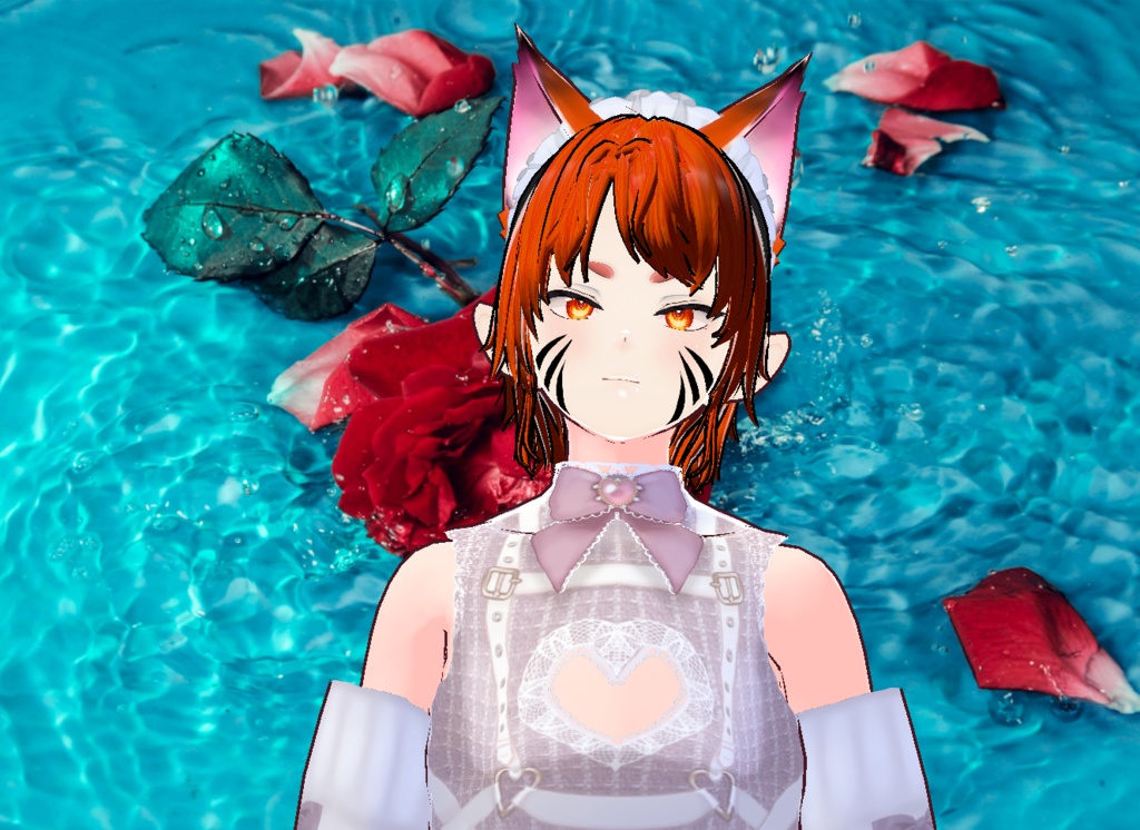 VROID 의상없이 및 머리스타일 및 얼굴 아이템 만 / 원본 파일 이나 VRM 없음 / 여우 소년