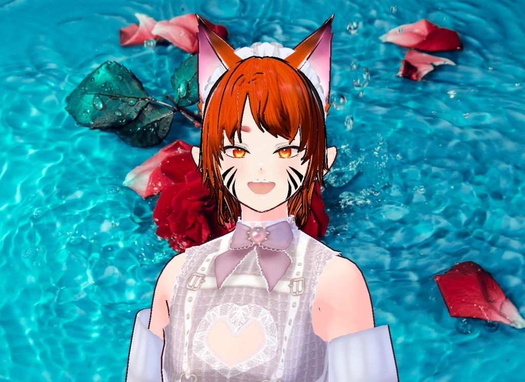 VROID 의상없이 및 머리스타일 및 얼굴 아이템 만 / 원본 파일 이나 VRM 없음 / 여우 소년