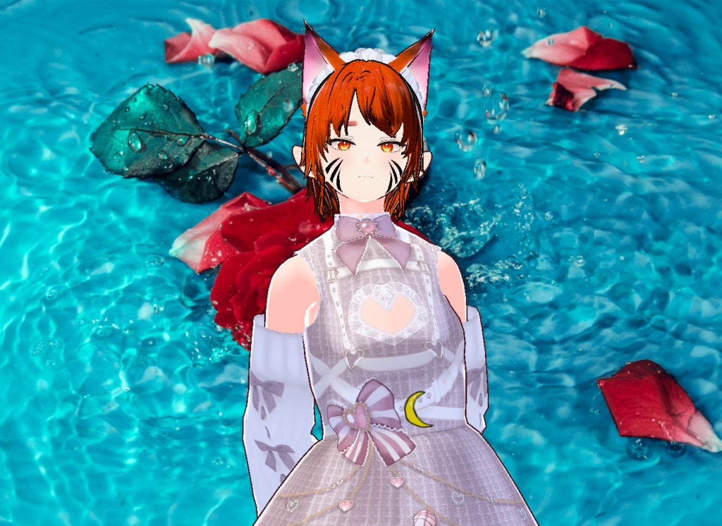 VROID 의상없이 및 머리스타일 및 얼굴 아이템 만 / 원본 파일 이나 VRM 없음 / 여우 소년